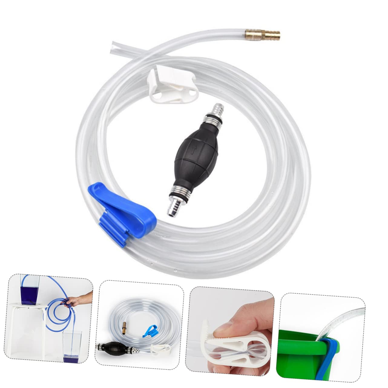 Manuelle Wasser Saugschlauch Auto Aquarium Saugpumpe Siphonpumpe Wasseraustragung Saugschlauch Siphon Wasserabsaugung