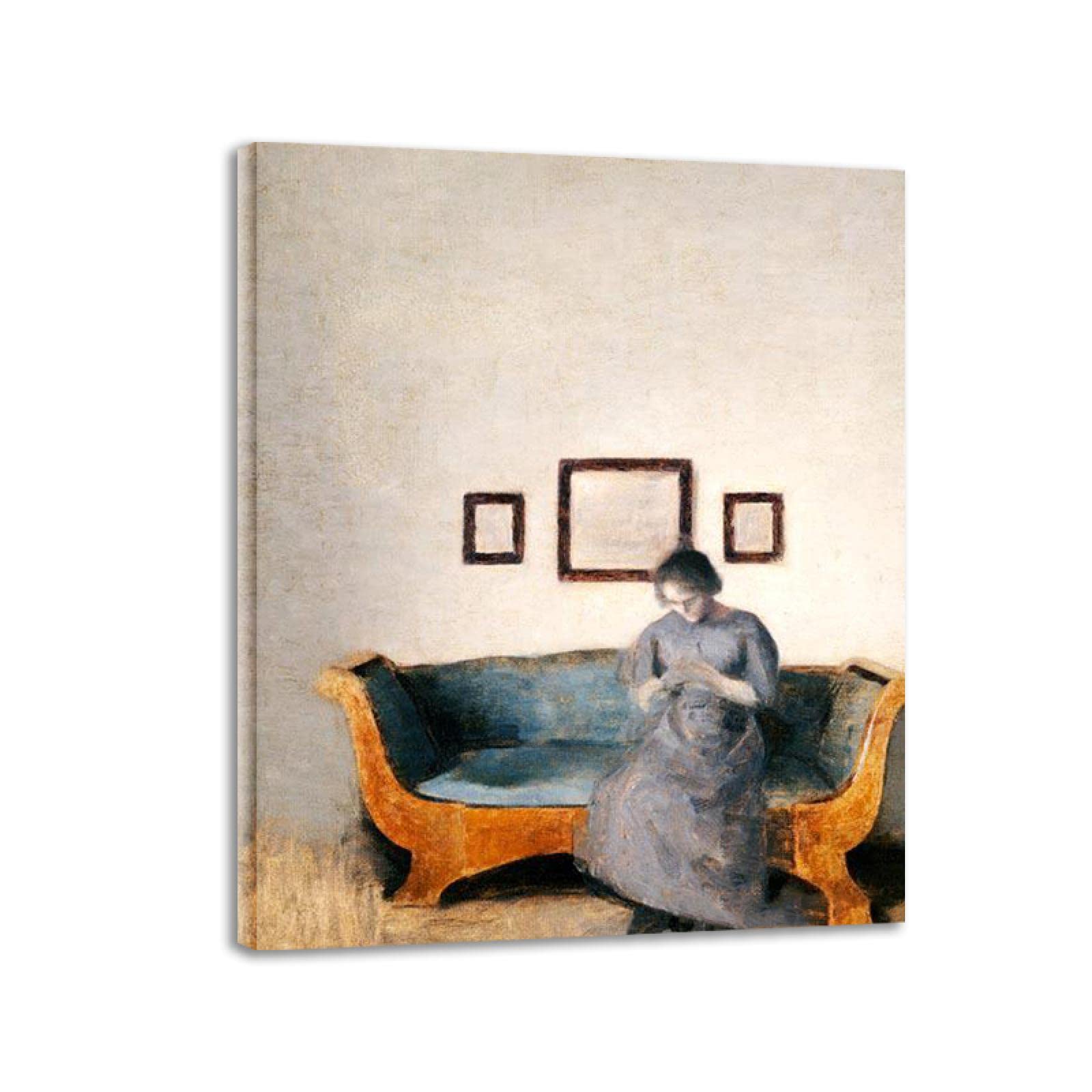 Amazon.co.jp: ヴィルヘルム・ハンマースホイ(ソファの上) 有名な絵画