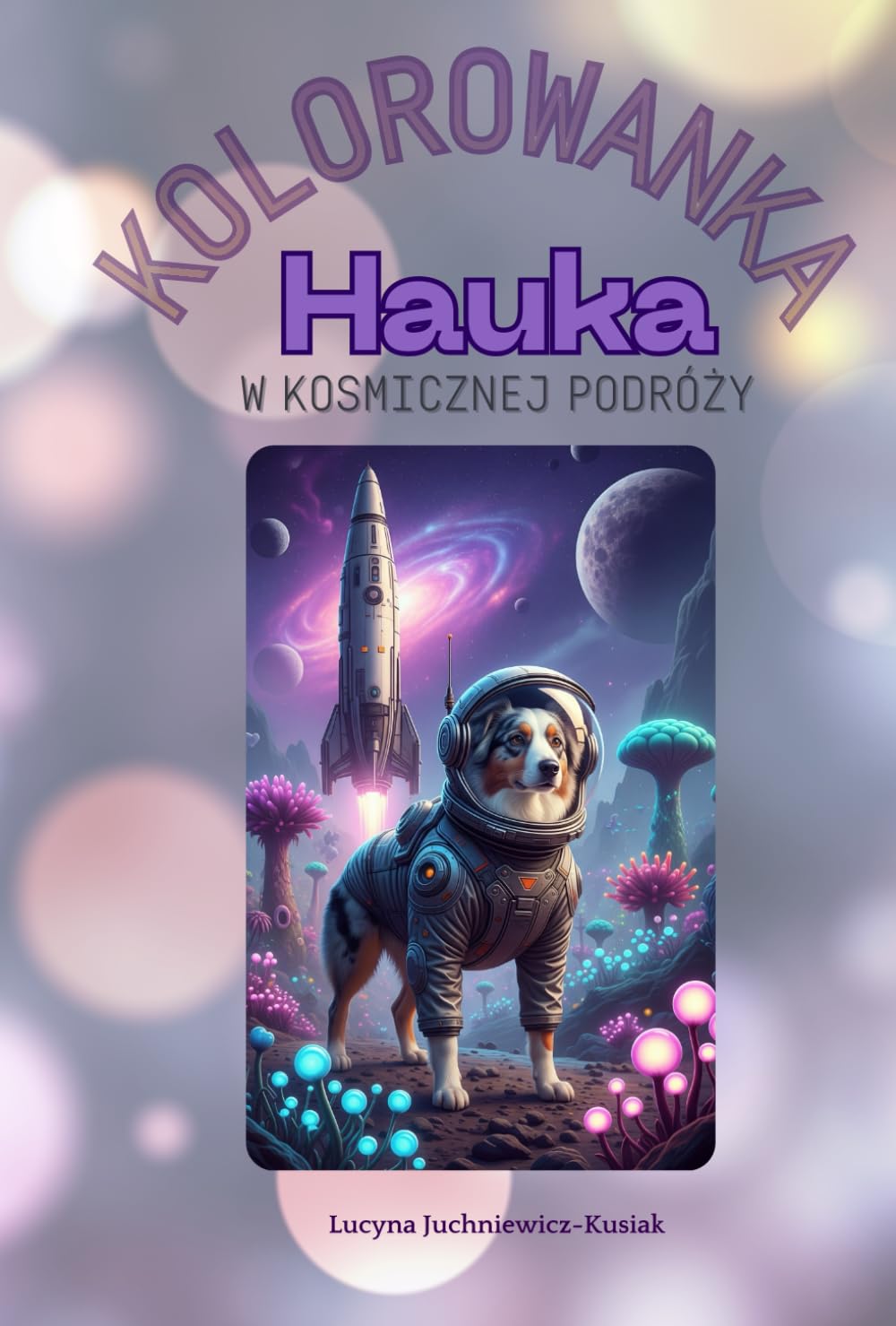 Hauka w kosmicznej podróży: Kolorowanka
