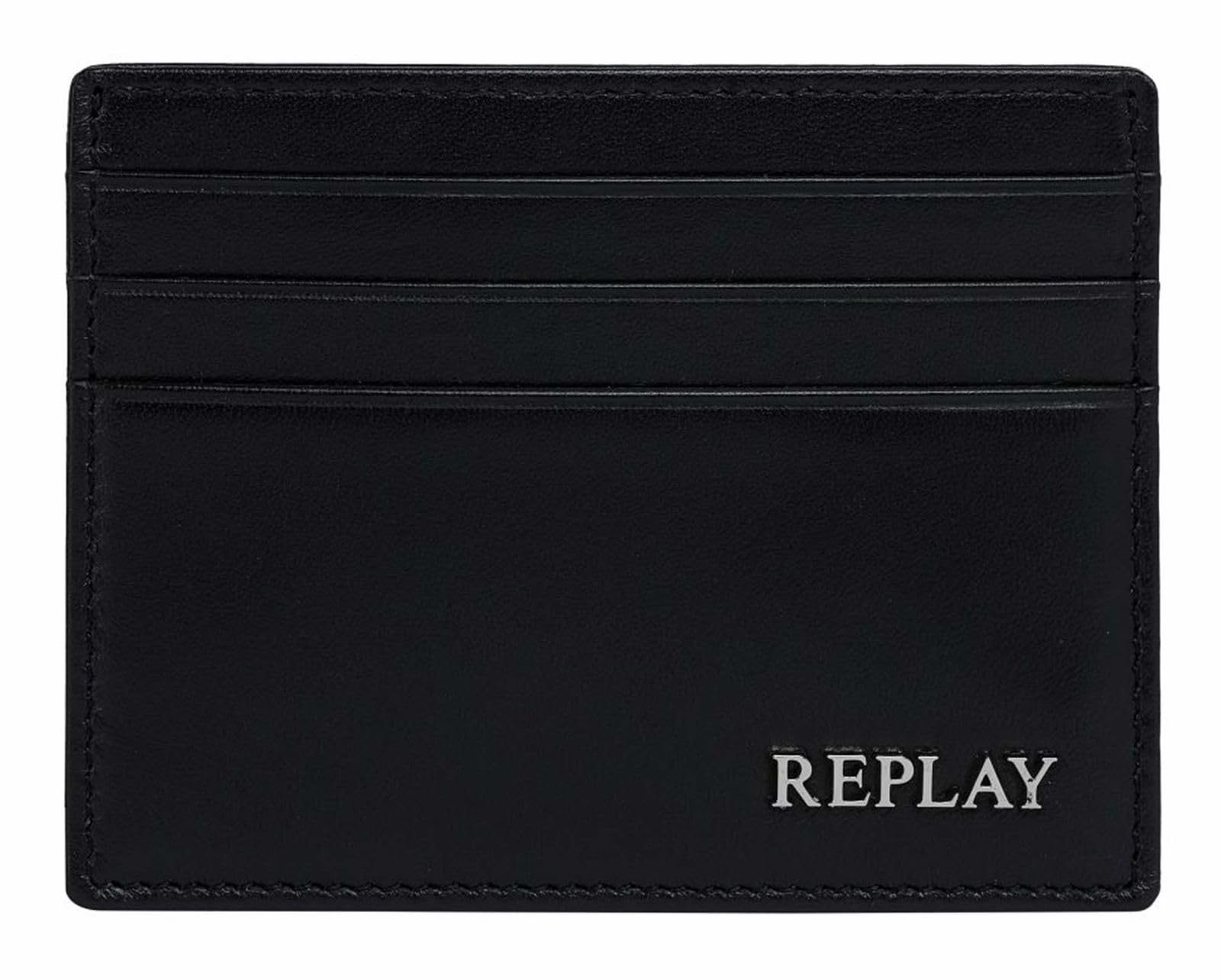 Replay Men Fm5336 Billfold, 0094 Silver Black, One Size