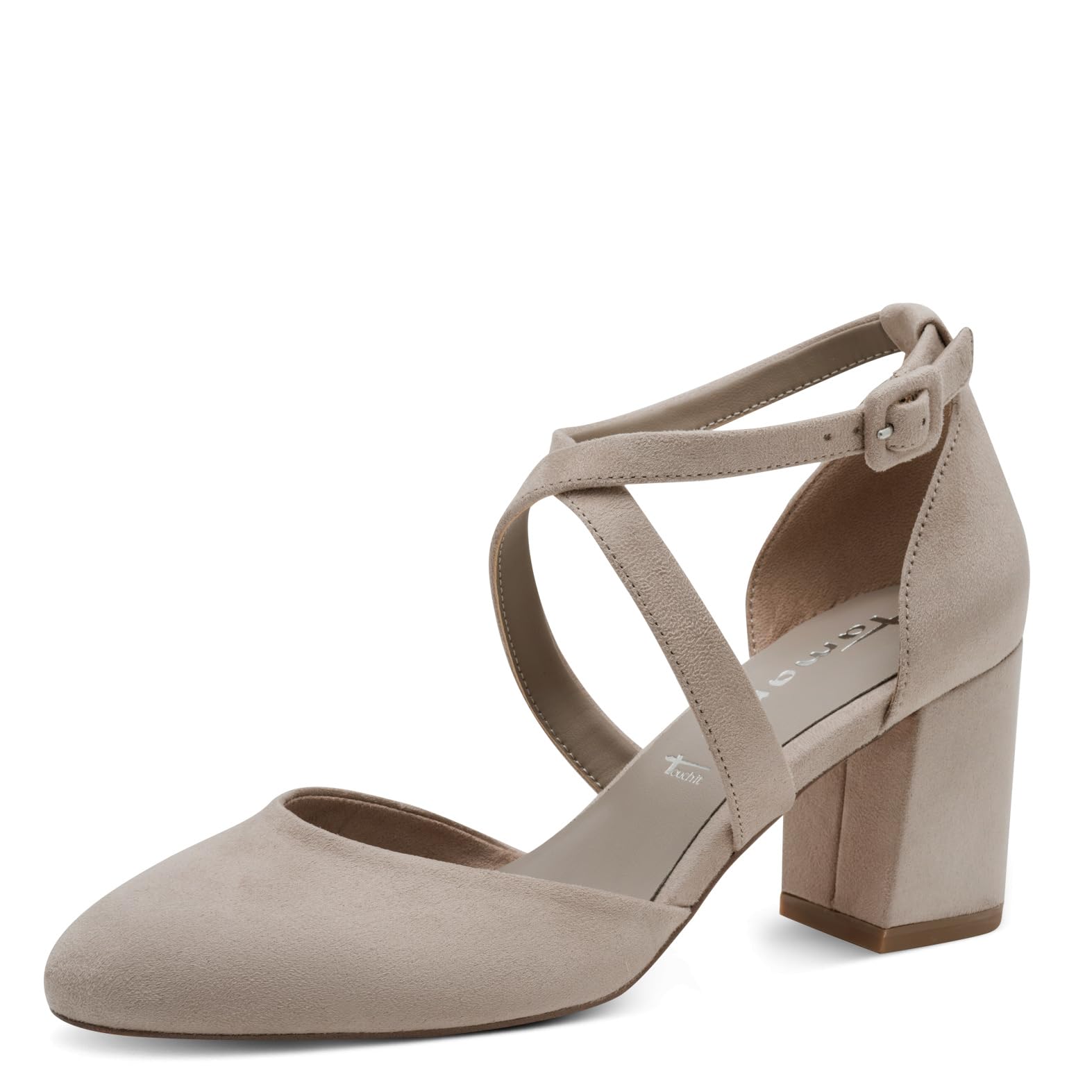 Tamaris Women's Damen Pump with Strap 1-24414-41, Taupe, 6.5 UK