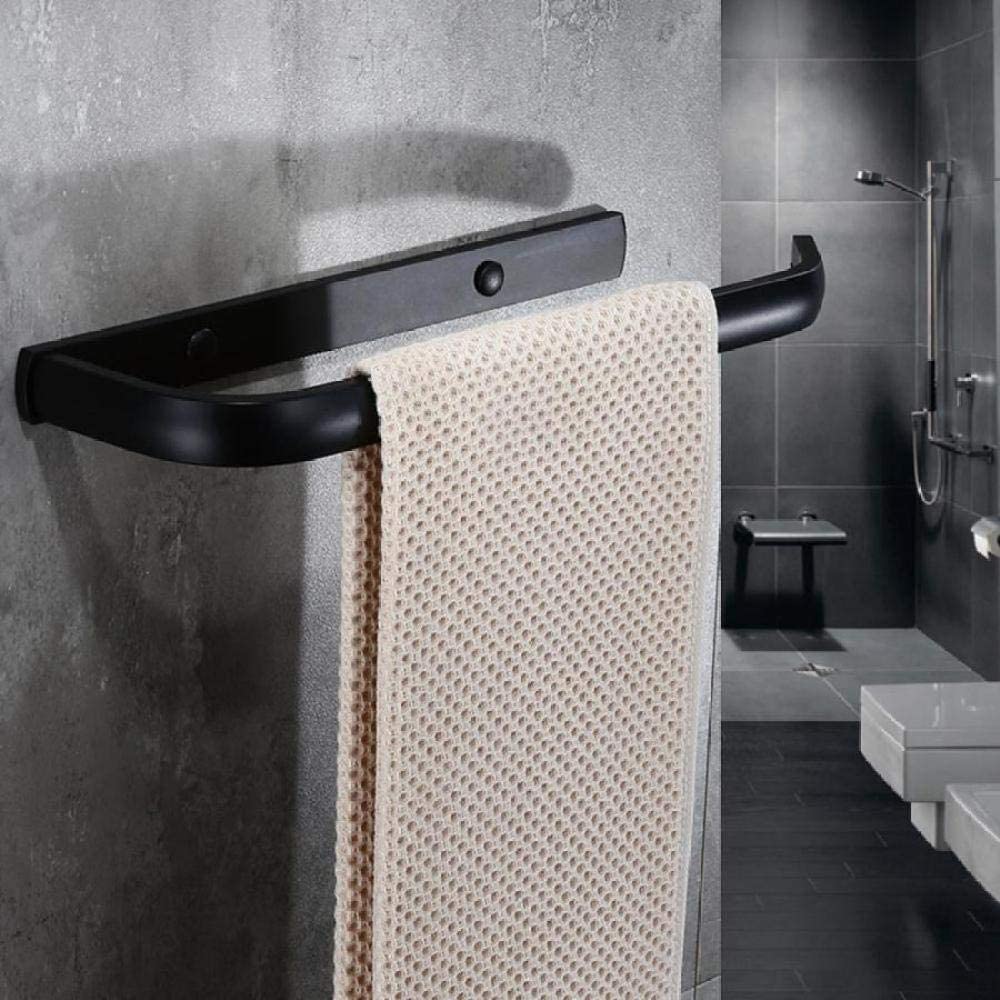 Porte-serviettes mural ICOBES avec étagère et crochets de salle de bain