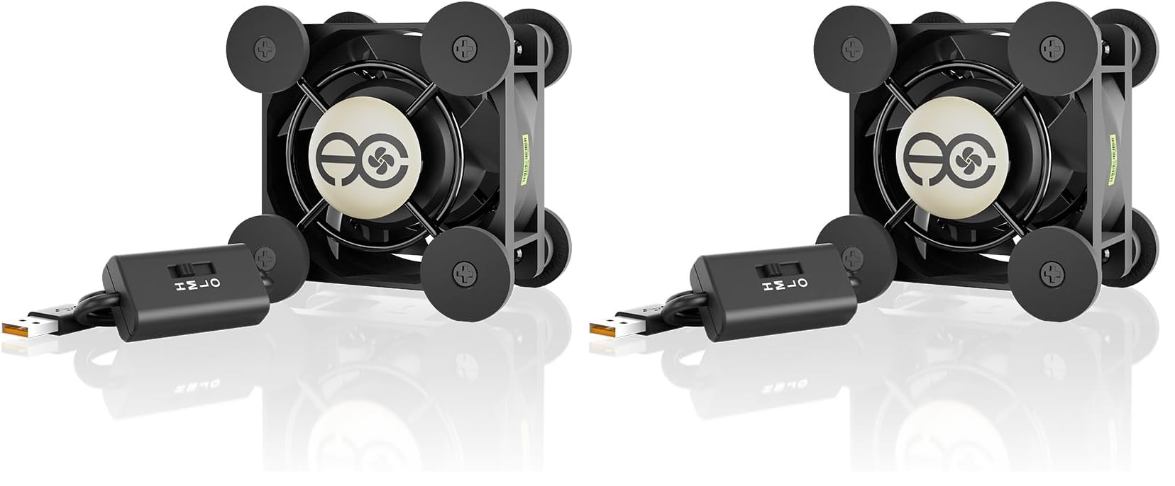 AC Infinity MULTIFAN Mini, Compact 40mm x 20mm USB Fan, UL-Certified for VR Gear, Aquarium, Roku, Router, Raspberry Pi, Cosplay, Helmet Cooling Ventilation (Pack of 2)