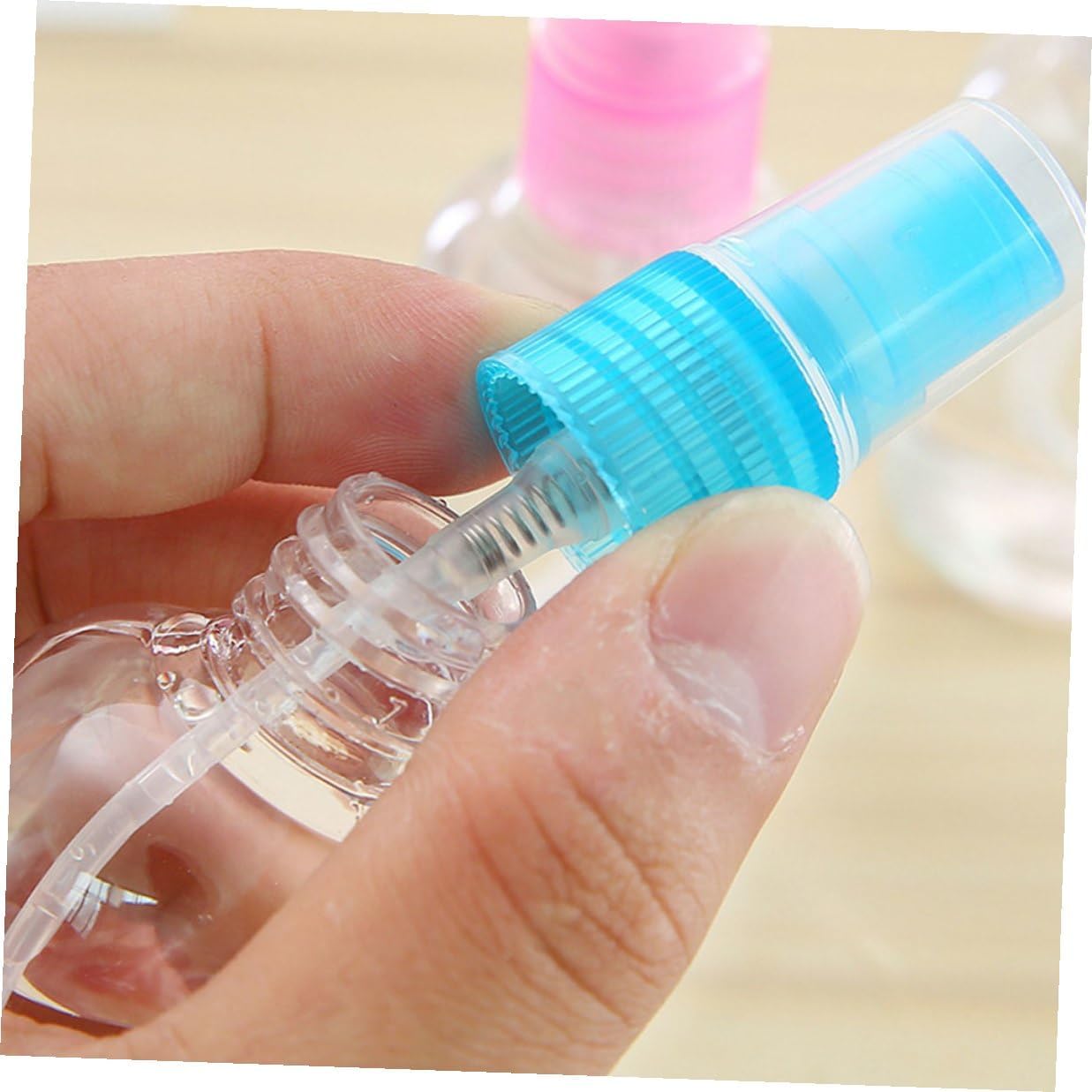 5 Pack 100ml Refillable Makeup Spray Bottles for Travel Use image 4