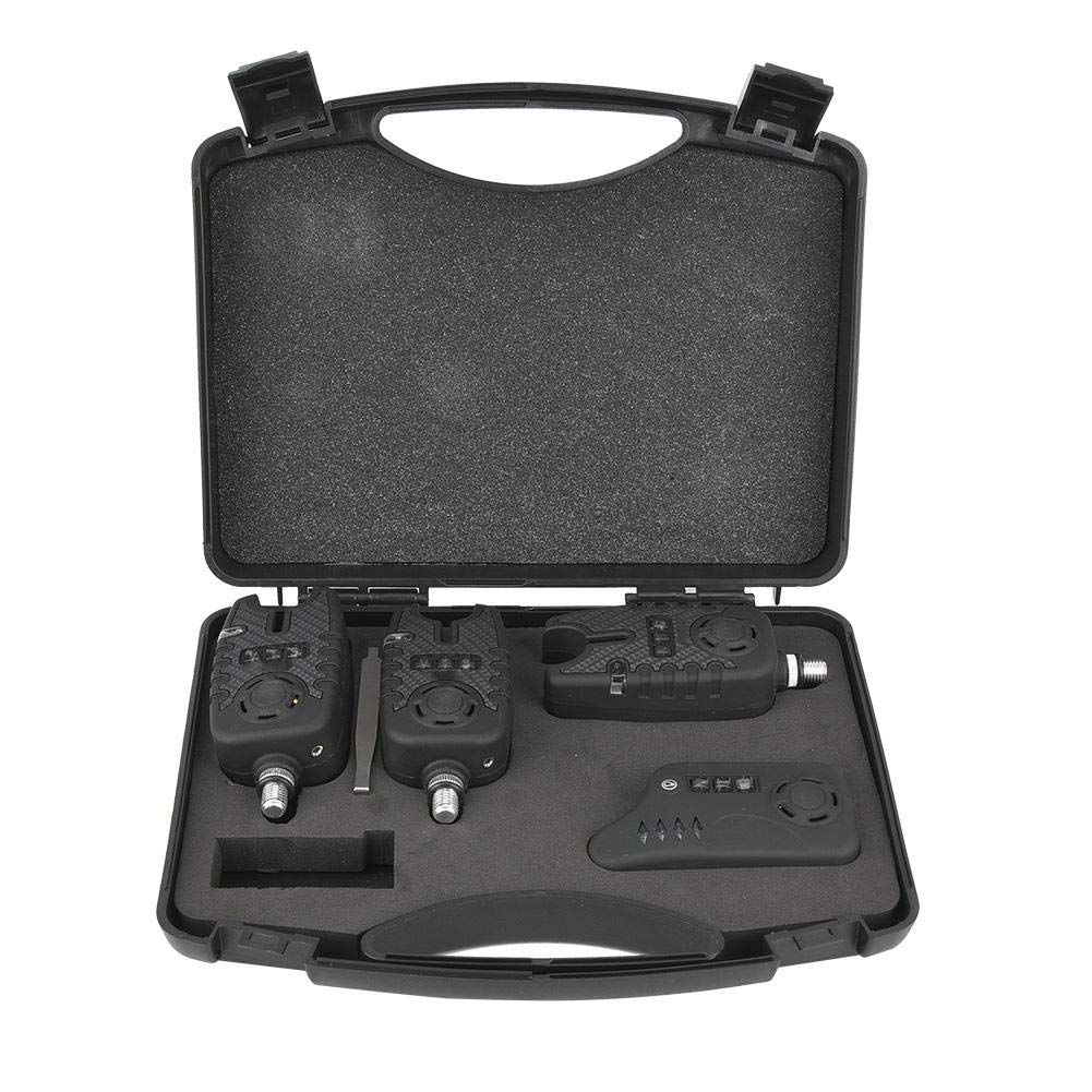 RiToEasysports Alarma de Pesca LED, indicador de Alarma de picadura de Pesca eléctrica ABS con Alerta de Sonido para Pesca Nocturna Diurna Otras Herramientas y Accesorios de Pesca