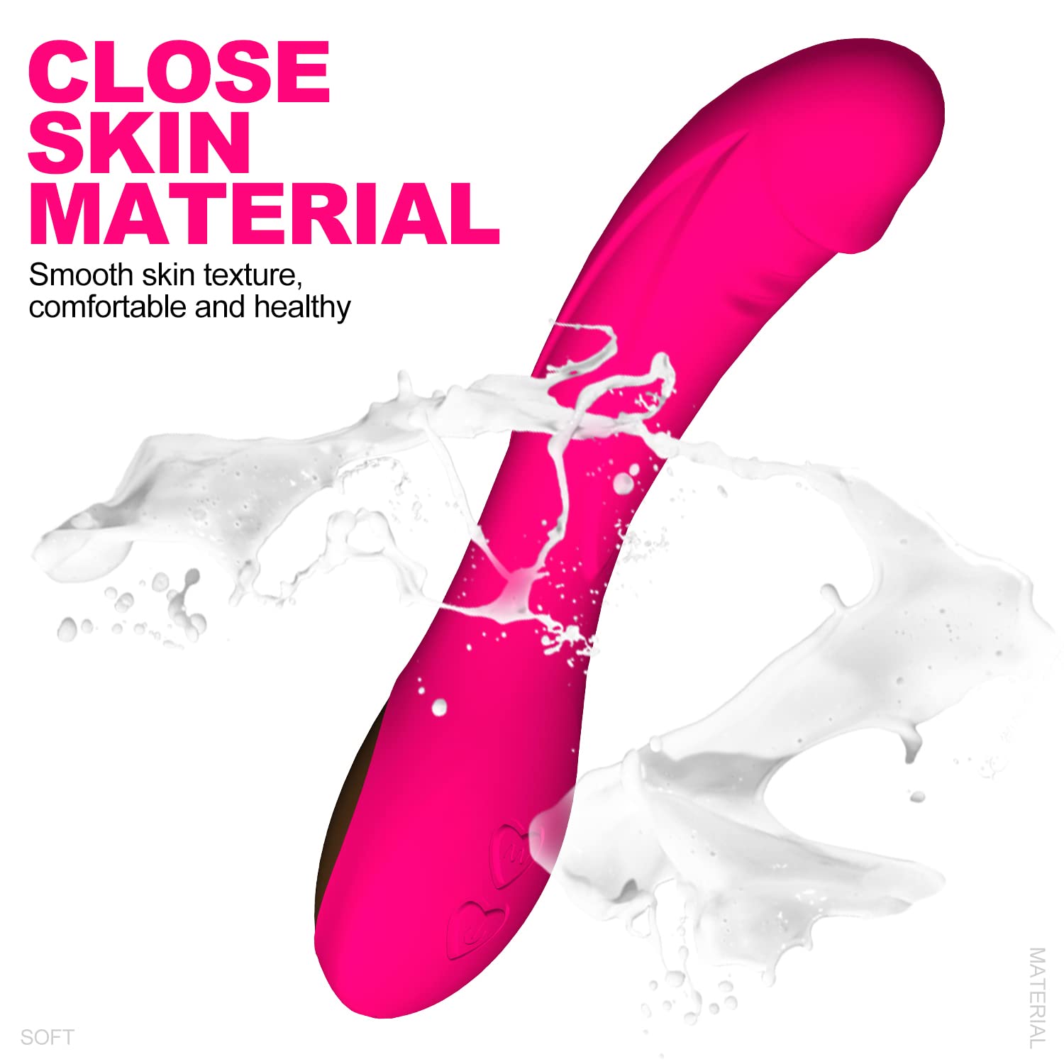 Vibromasseur pour Femme,Clitoridien Puissant Silencieux Point G Vibrateur Sexuel Masseur,12 Mode Vibration Silicone Ultra Puissance USB Rechargeable Sex Toýs pour Femme Couples (rose rouge)
