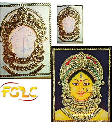 Image of FGLC Synthetic Gold Foils Tanjore Booklet 4x3 Inches 25 Pages for Tanjore Painting