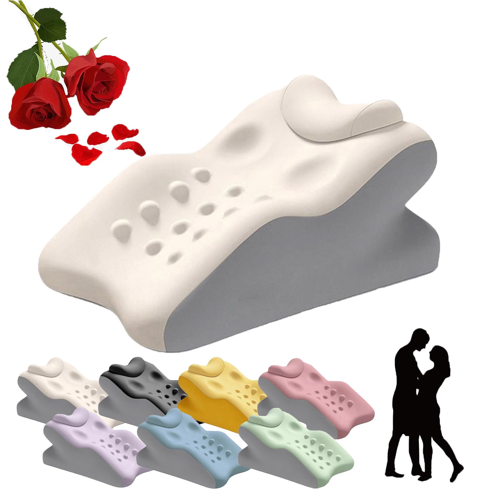 Sex Kissen für Paare Extrem Sex, 27° Ergonomisches Sex Pillow, Langlebiges Liebeskissen für Paare, Atmungsaktives Komfortkissen，A