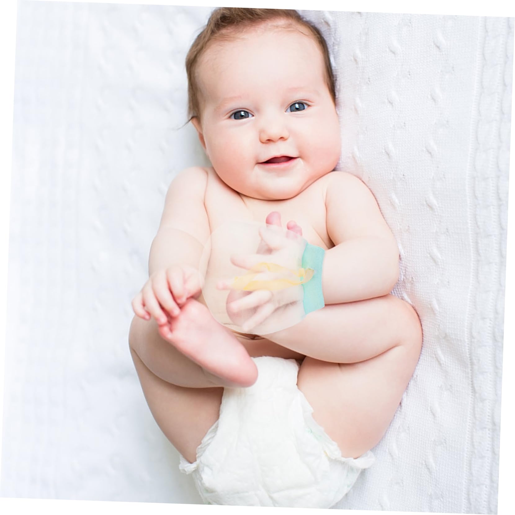 Holibanna Mittens Newborn Ice Silk Baby Gloves Scratch Mittens Breathable Gentle for Baby Boys Girls 0-6 Months Baby Mitten