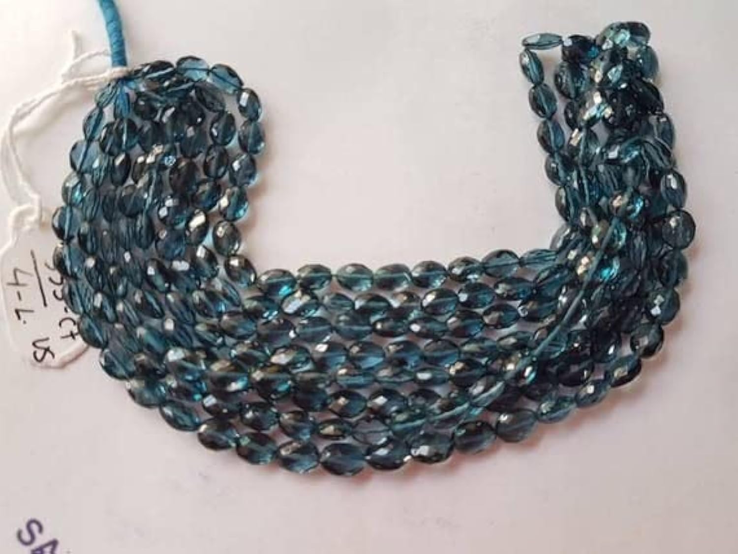 London Blue az Briolette pierres pour réparer et personnaliser vos colliers