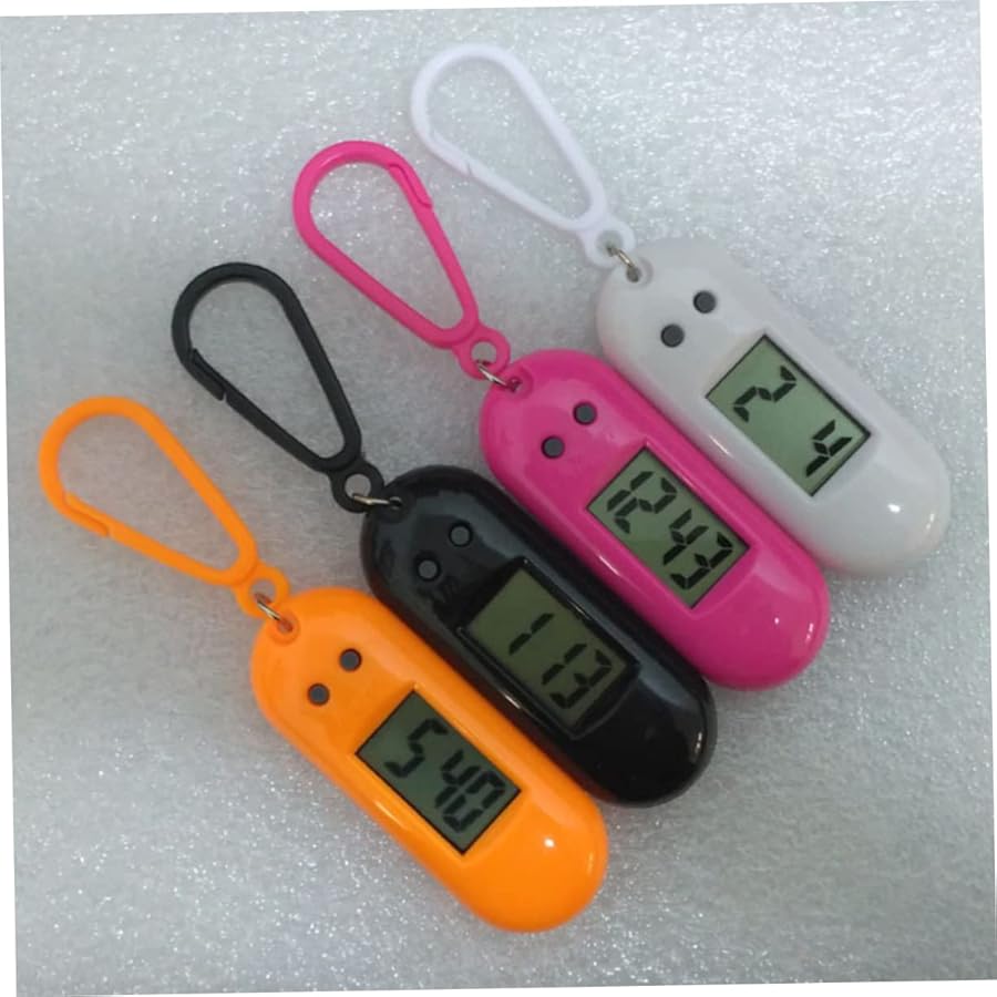 Hemobllo Lot De 4 Montres De Poche Avec Porte-clés – Mini Horloge Porte-clés Numérique Portable Pour Enfants, étudiants (couleur Mélangée, Porte-clés Aléatoire), Image 1, Moderne