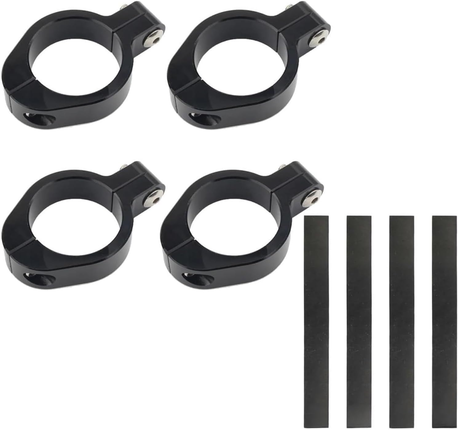 33-58mm Motorcycle CNC Front Fork Tube Holder Support Clamp Headlight Bracket Mount Clamps Compatible with Cafe Racer Bike .1108(Fit 33-37mm)