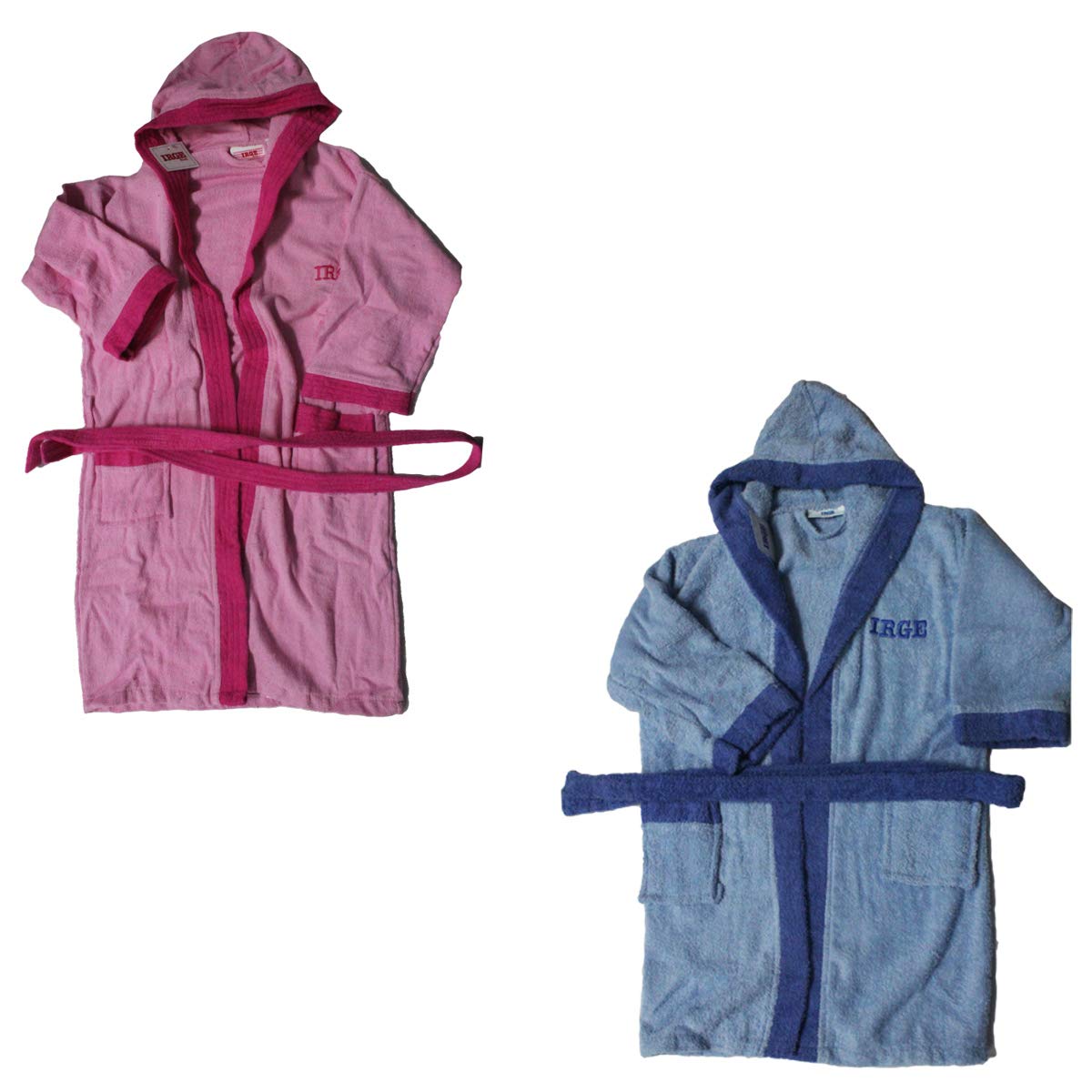 Accappatoio Per Bambino Con Cappuccio - Spugna Di Cotone 100% - Design Stelle Celesti - Foto 3