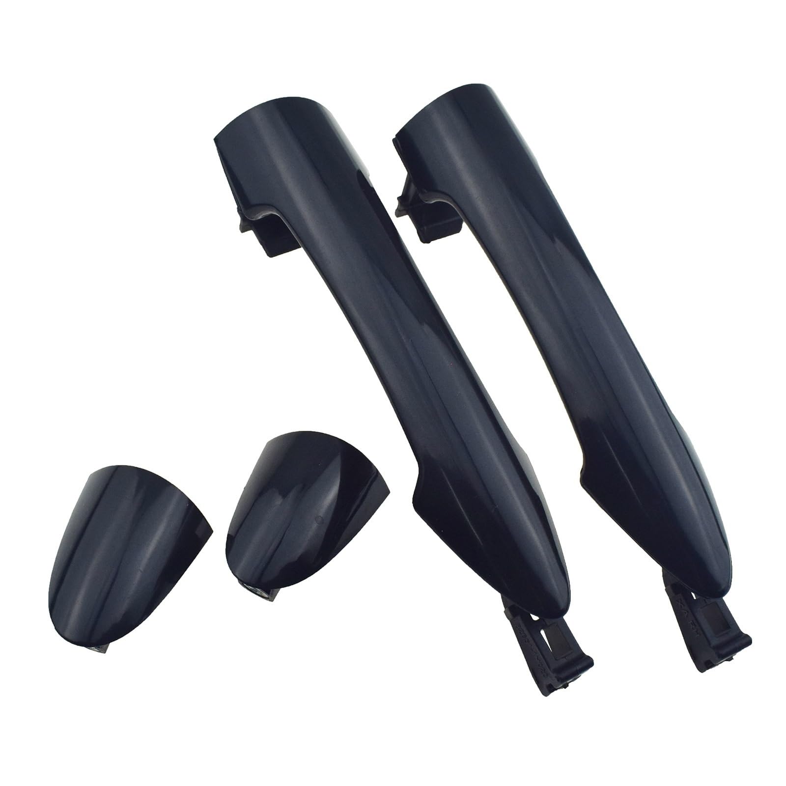 Hguvsjd Black Rear Lh Rh Car Exterior Door Handles For Kia For Picanto For Morning 2011-2016 Chrome Black Exterior Door Handle Caps Front Rear Left Right Driver Passenger Lh Rh 1/2/4 Pcs(Black Rear Lh Rh)