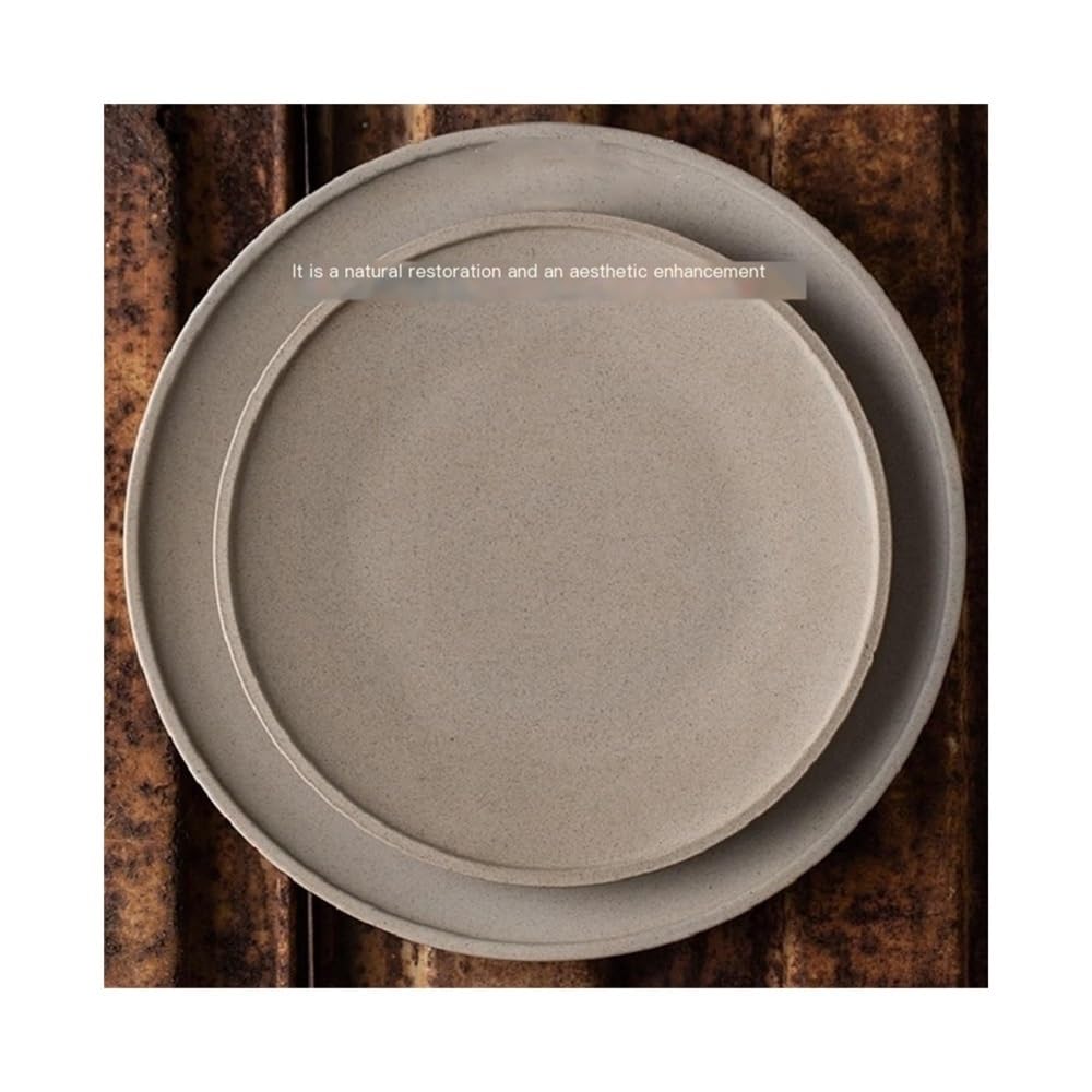 Talerze obiadowe, Płaski talerz, płytki ceramiczny talerz warzywny, domowy talerz obiadowy, talerz na steki, talerz dim sum Zestaw obiadowy(L)