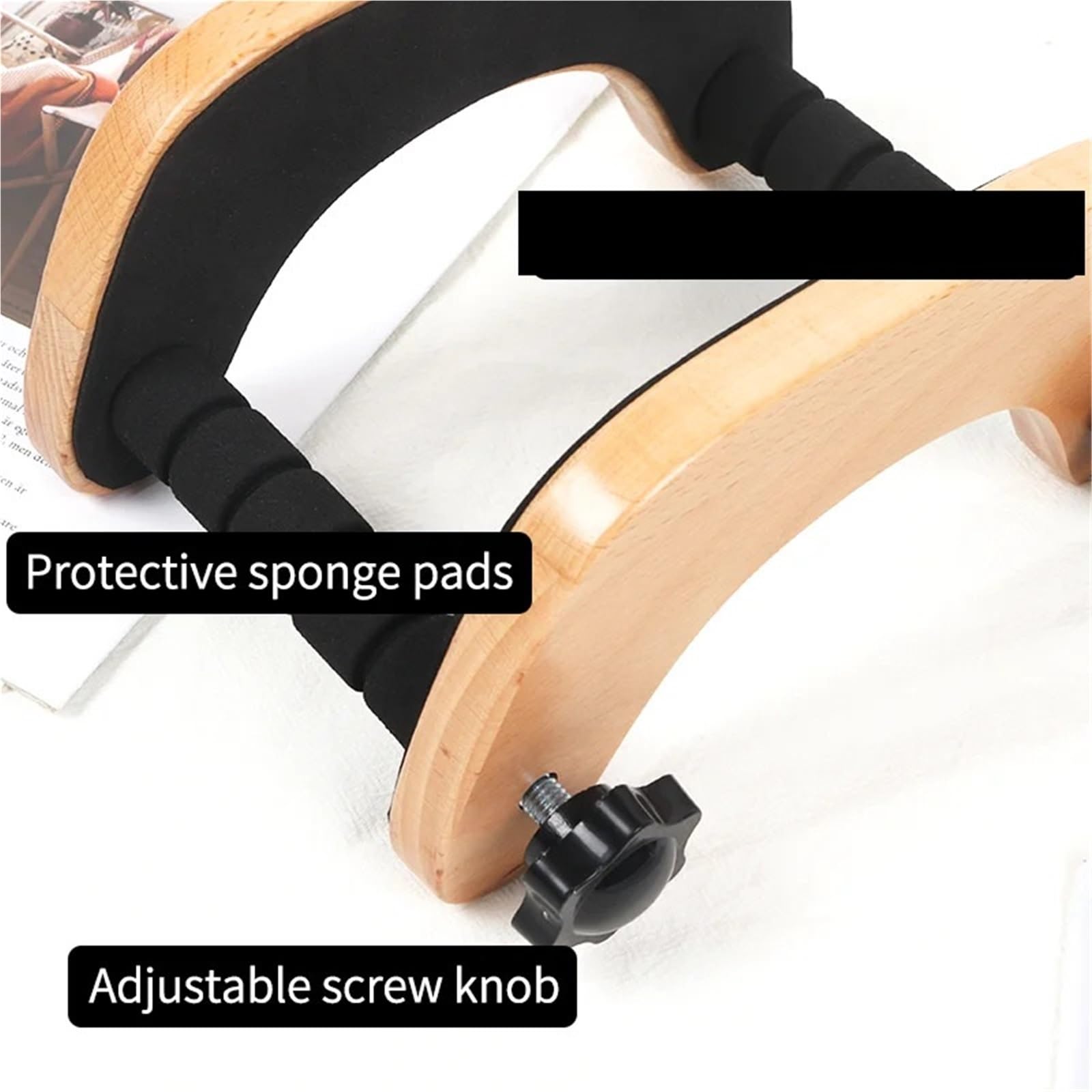 supporto chitarra Wood Guitar Stand H-frame Wooden Floor | For Acoustic Guitar Portable String Instrument Holder With Soft Sponge Covering Pad
