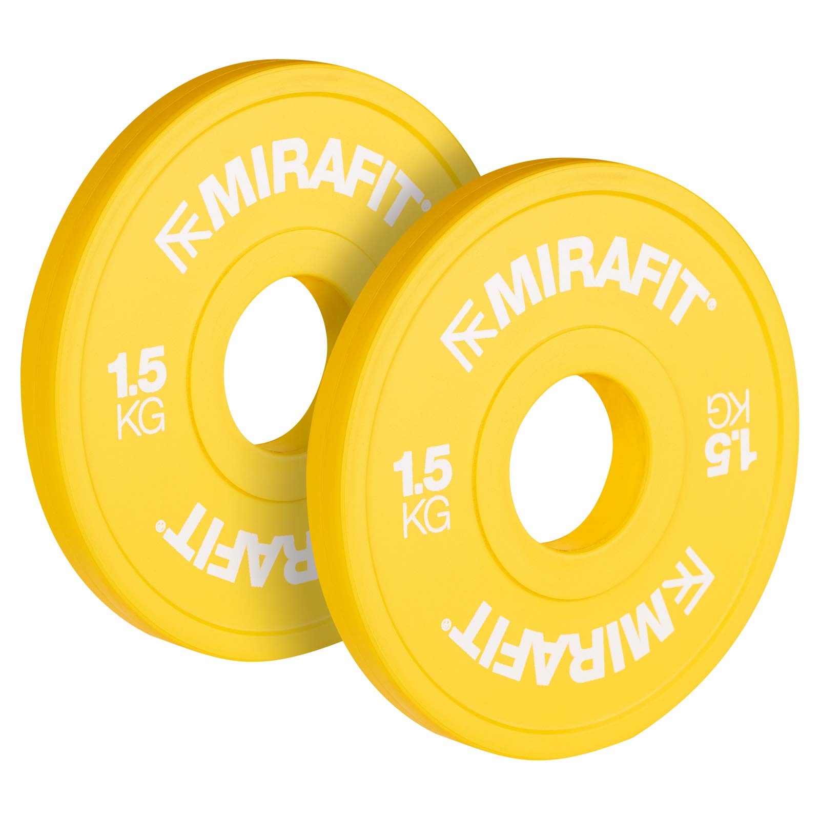 Mirafit IWF Coloured Fractional Weight Lifting Change Plates - Choice of Size