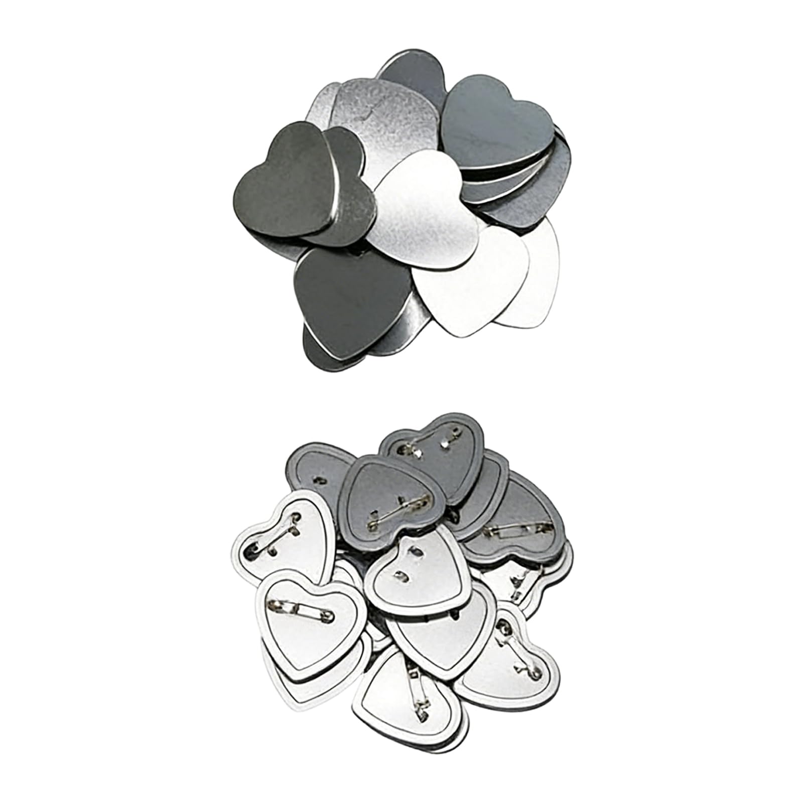 Creatore Creativo Badge per Bottoni a Forma Cuore con Disegni Guide scorrevoli Lisce, Perfetti per progetti Strumento per Etichette con Tradizionali