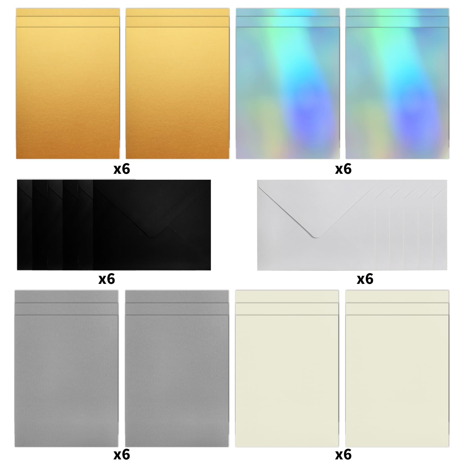 Bocguy Tarjetas para usar con Cricut Joy, paquete de 12 tarjetas con sobres para manualidades, regalo, tarjetas de felicitación, invitación