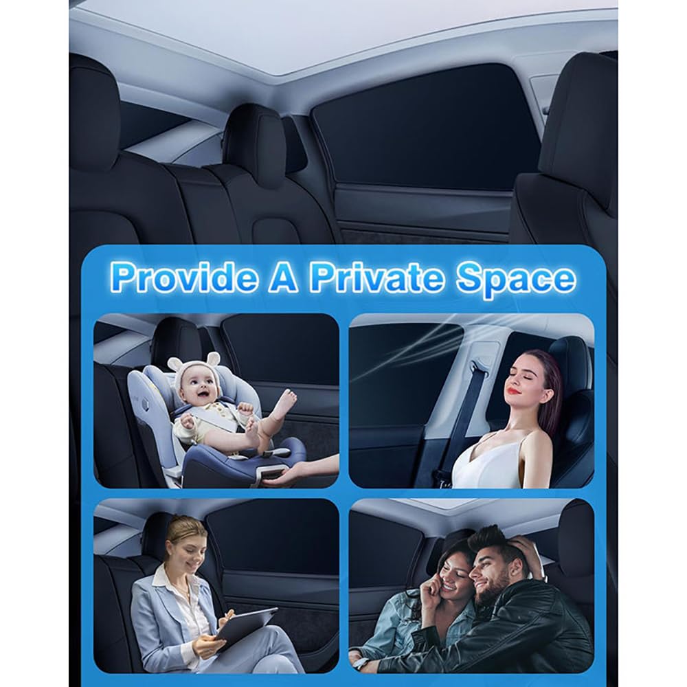 Osłona przeciwsłoneczna na boczne szyby samochodowe dla Peugeot 508 SW 2011-2024, magnetyczne zasłony do okien samochodowych, akcesoria do ochrony przeciwsłonecznej, 8 sztuk - wholecar