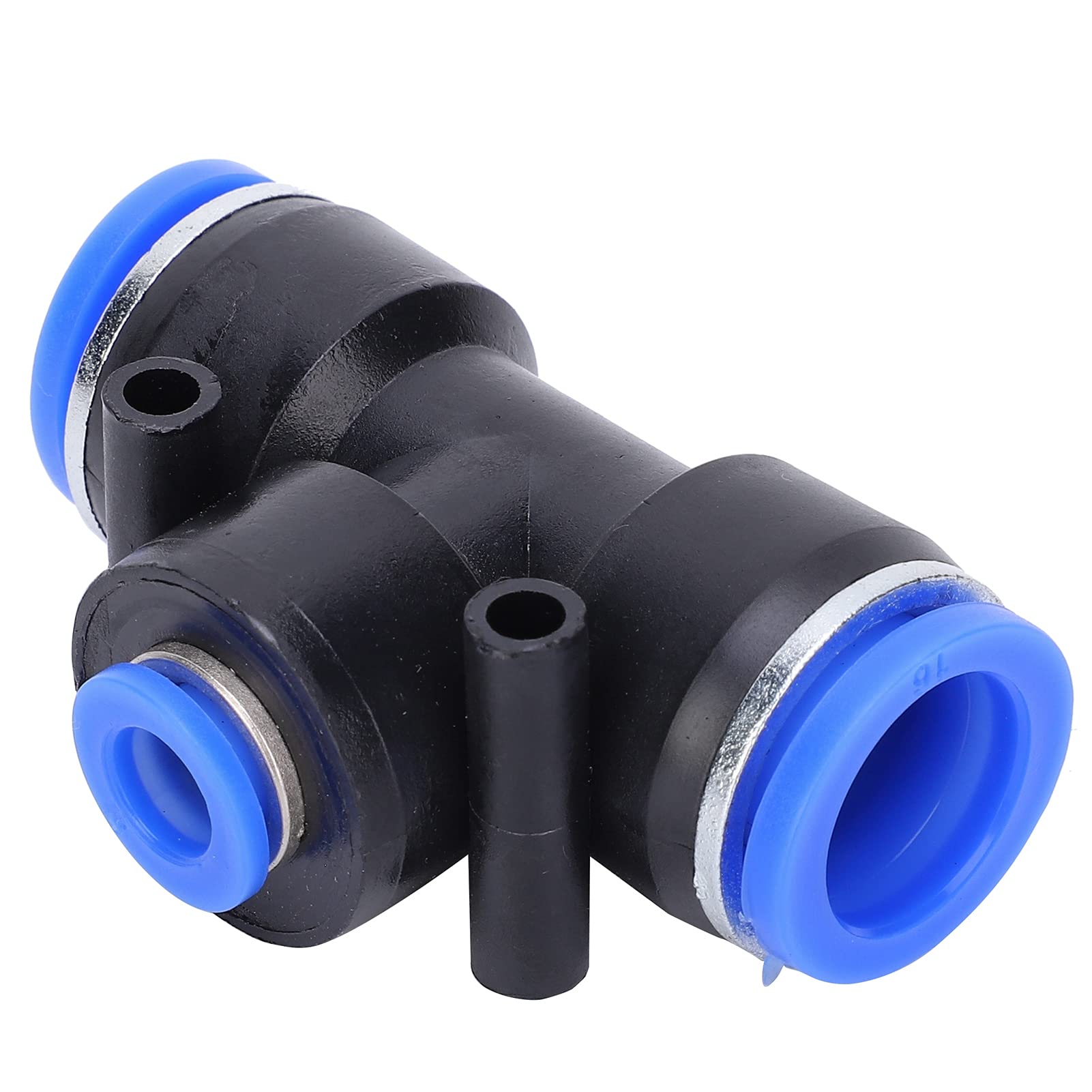 25 Pezzi Pneumatico a Forma di T Connettore Riduttore Tubo a 3 Vie, Spinta Rapida Per Collegare Raccordo a T Raccordo Tubo Aria 16 X 8 X 16 mm