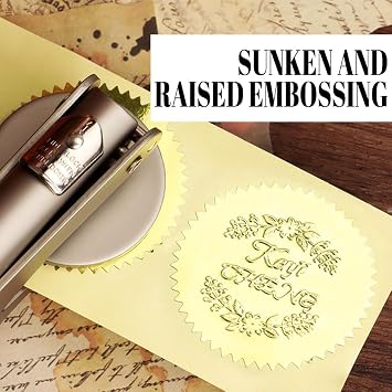 Book Stamp Embosser Personalised, Book Embosser Personalised with Name Text, Gifts for Readers, Invitations, Crafts, Stationery & Gift Wrapping, Libraries and Wedding