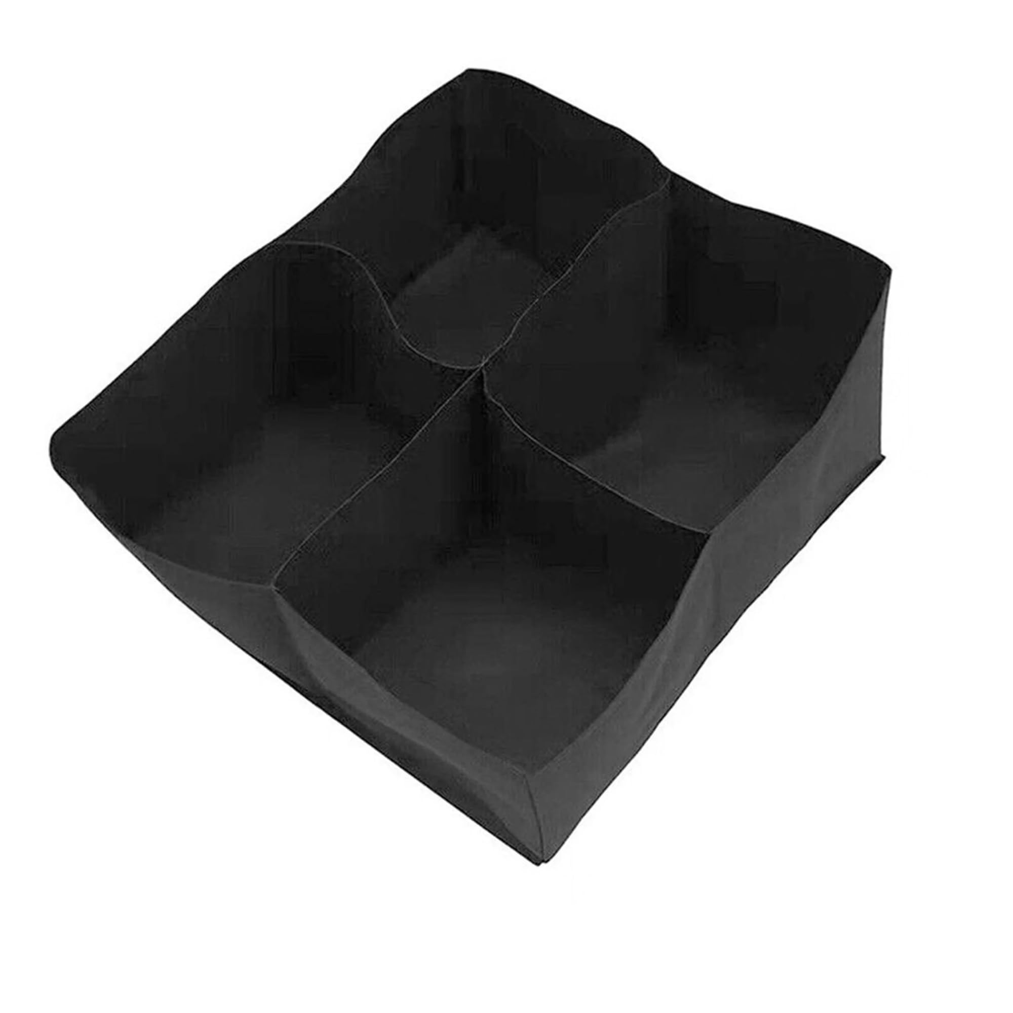 Bolsa for plantar en jardín, 4 Uds., con diseño de rejilla múltiple, bolsa cultivo fieltro for verduras, tomates y patatas, maceta rectangular for vivero para Flores, Verduras, Frutas(60x60x30cm)