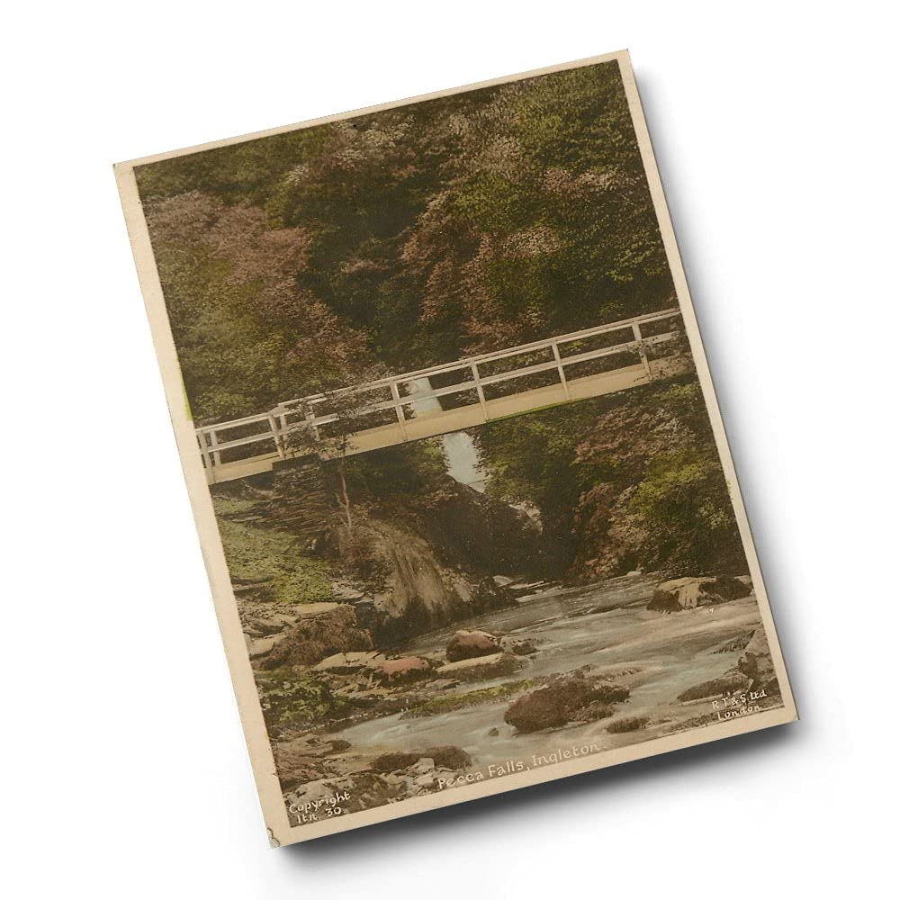 A4 PRINT - Vintage Yorkshire - Pecca Falls, Ingleton