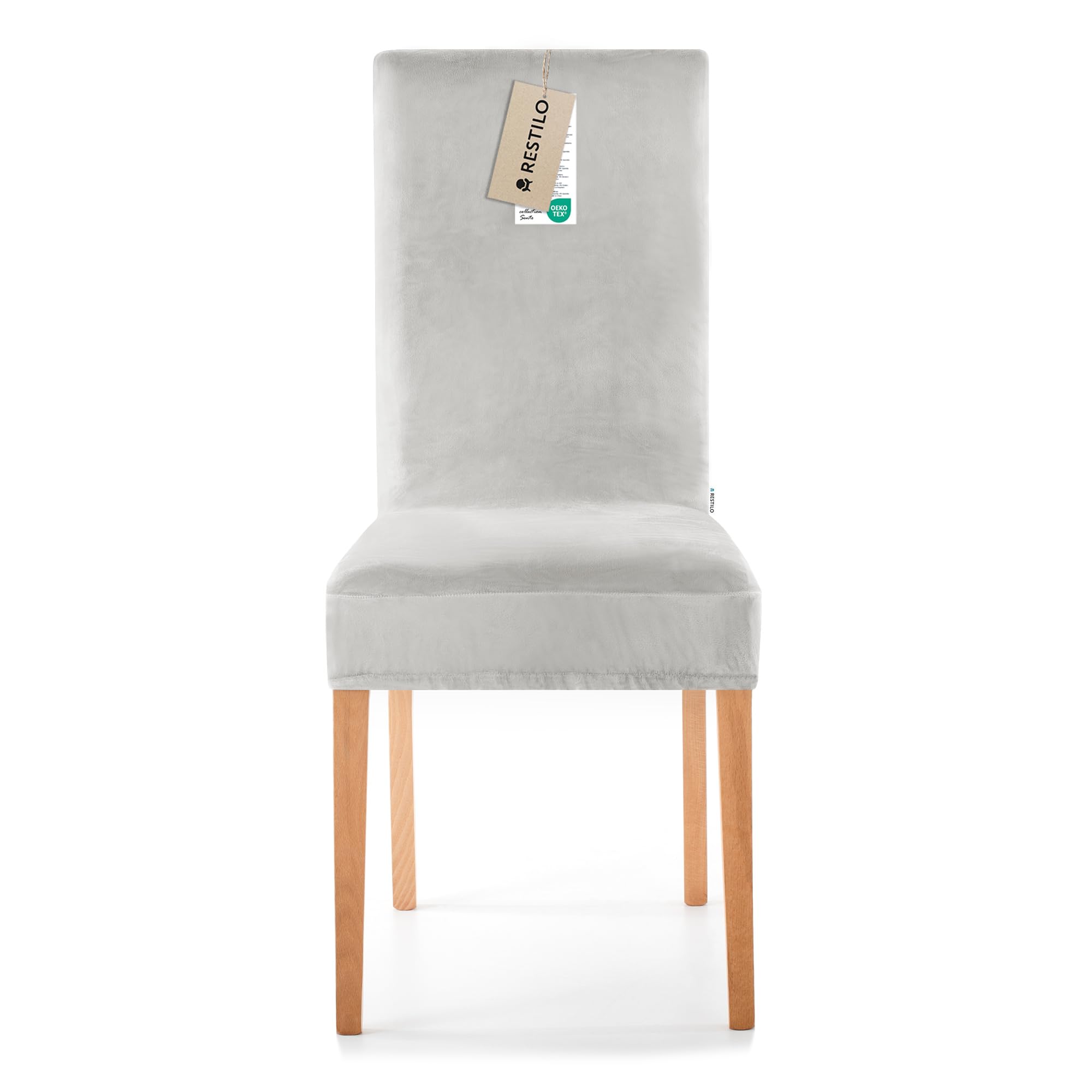 Set di 4 coprisedie, elastici, lavabili, per sala da pranzo, cucina, ristorante, hotel, banchetti, matrimoni, feste