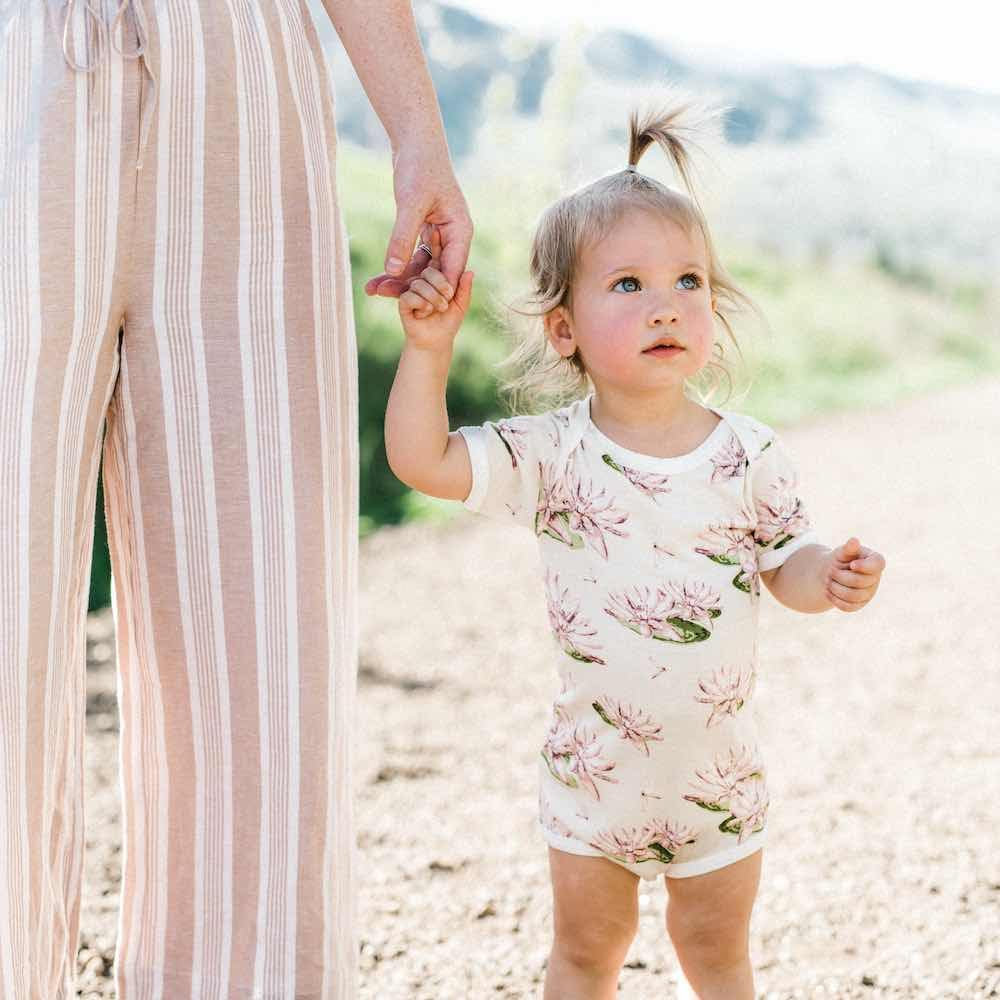 Milkbarn Short Sleeve Baby Onesie - Bodysuit Top - Soft & Gentle - Stylish Baby Clothes