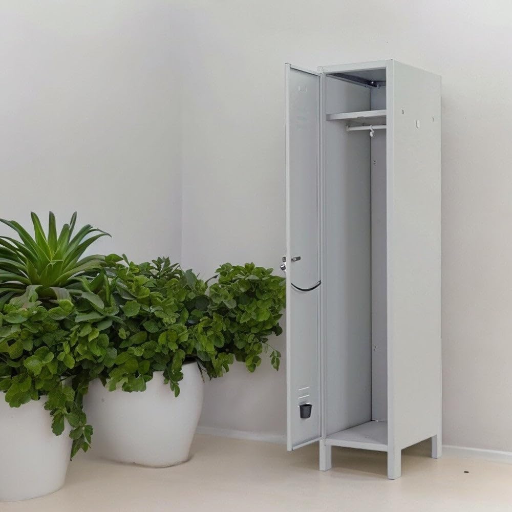Armadio spogliatoio in Metallo 36x34xH180 cm 1 Anta con Serratura antiscasso Prometal