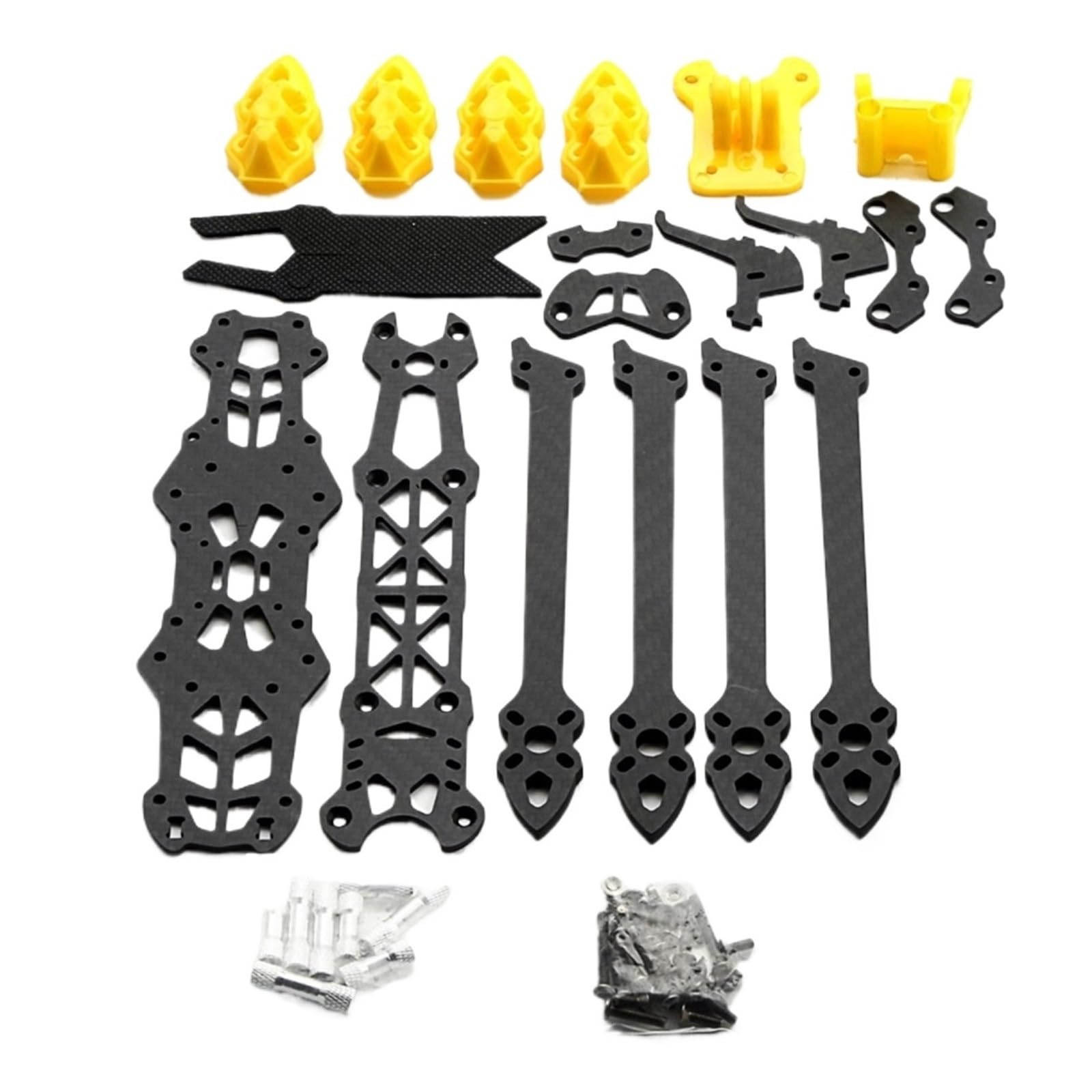 Kit telaio drone da corsa FPV in fibra di carbonio 3K 5 pollici(5in With Yellow)