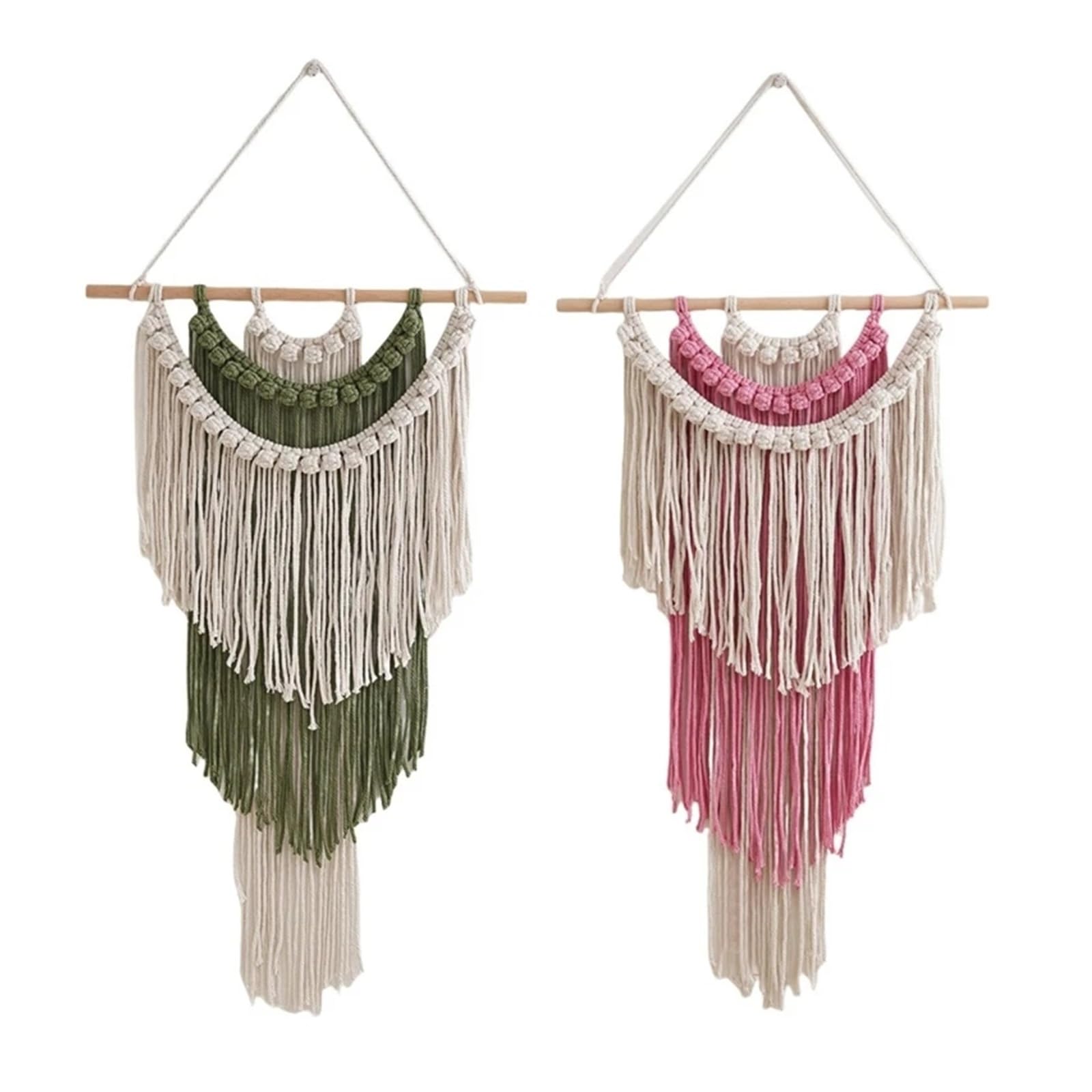 Tapiz Boho de macramé Cuerda algodón