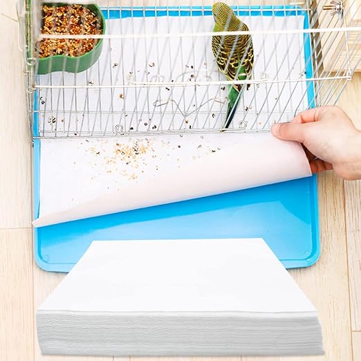 Bird Cage Liner Papers, 12.2×10in NonWoven Bird Cage