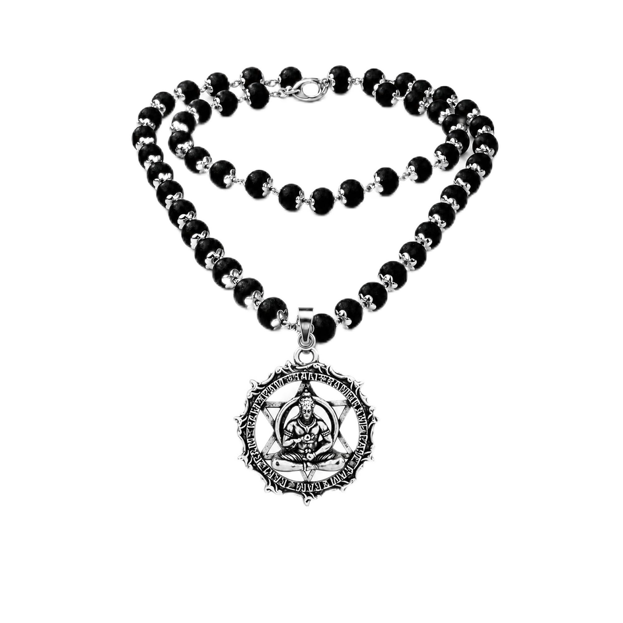 Karungali Mala with Hanuman Kavach Pendant, 54+1 Beads | Powerful Shield Against Fear, Harm & Obstacles | Certified Natural Black Ebony with Silver Cap | Temple Blessed & Energized-image-7