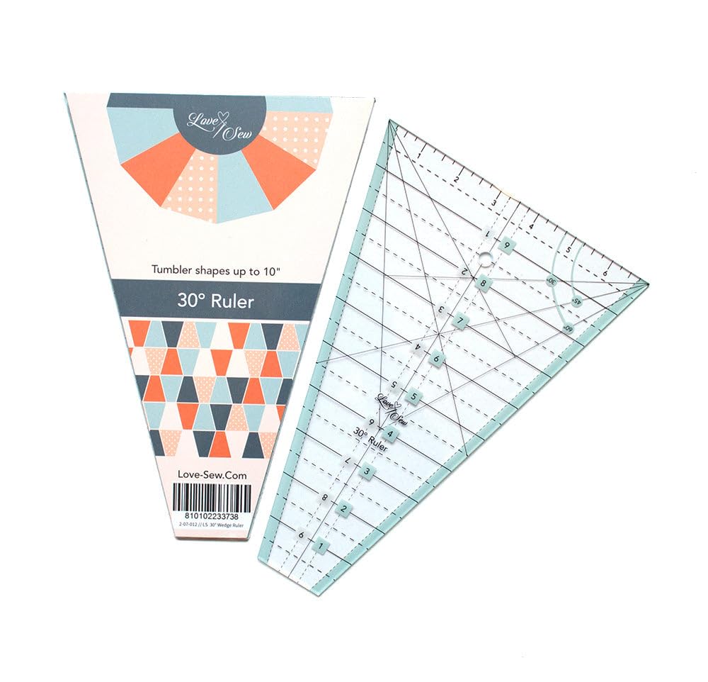 Amazon.com: Love Sew Dresden Wedge Ruler (30 Degree)