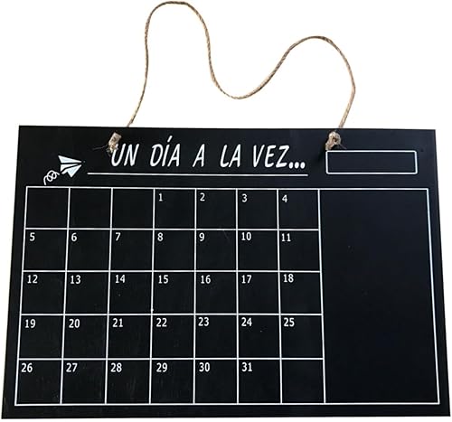 Miniatura 9 de HOODANCOS Single-Sided Blackboard Wood Blackboard Hanging Blackboard Certificate Holder Blackboard for Kids Monthly Planner Board Pizarrones para