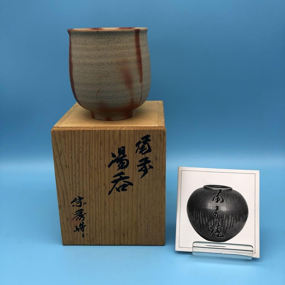 Bizen Ware Tea Cup Yunomi Ceramic Unglazed Wood Fired Handmade Japan Pottery
