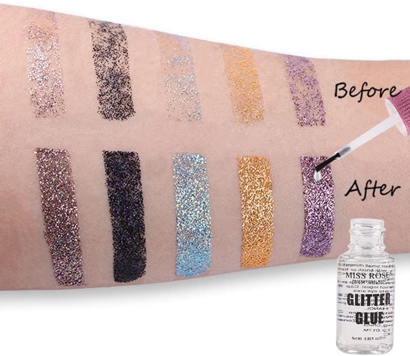 My Colors X Glitter Glue for Eye, Eye Glitter Glue for Shimmer EyeShadows & Pigments Face & Body Waterproof Long Lasting 25ml 1