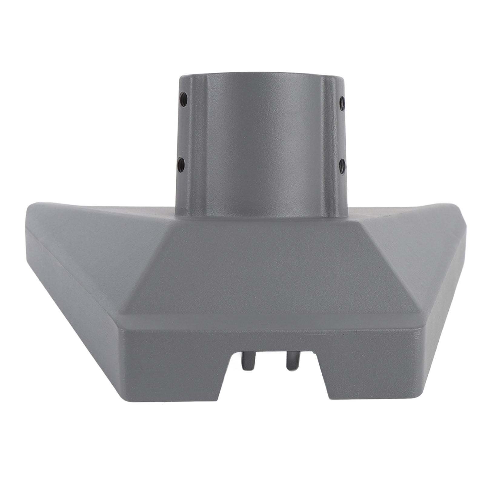 Adaptateur de Tuyau Satellite, Support de Montage Réglable en Alliage d'aluminium à Rotation à 360 Degrés, Support de Base Large avec Stable, Idéal pour Poteau de 2,1 Pouces (GRAY)