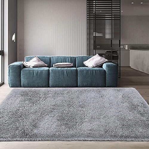 Image of F & B RUGS ; SUPERIOR QUALITY PRODUCTS Firoz and Brothers Shaggy Rug Microfibre 2 x 8 feet Dark Grey Colour