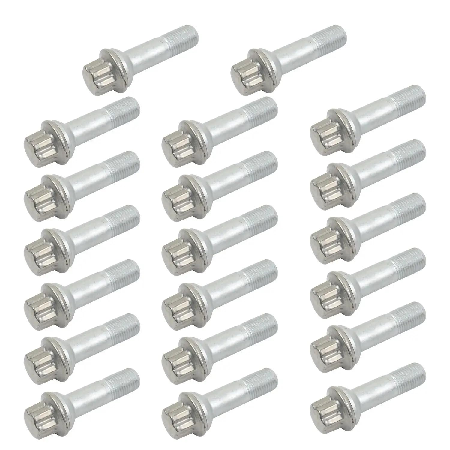 20 x bulloni per ruota in acciaio inox di ricambio per GL GLA GLC GLE GLS GLK G S ML Classe R X290 N293 H243 W447 V297 X243 V295 accessorio auto # 0009905407 0009902207
