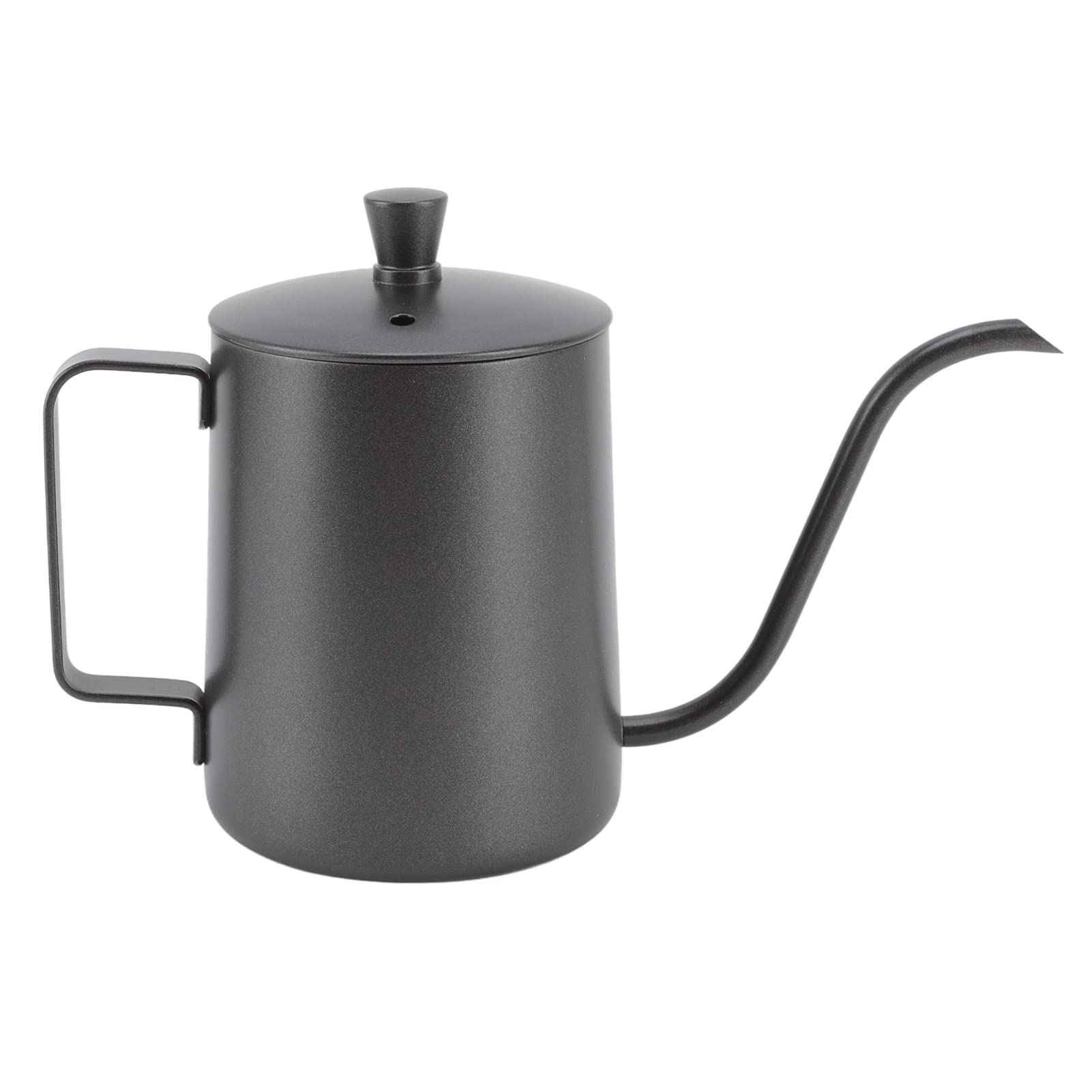 Pour Over Coffee Kettle Mini Kettle Spout Coffee Pots Drip Coffee Maker Kettle Long Narrow Stainless Steel Pour Over Kettle(350ml PTFE Black)