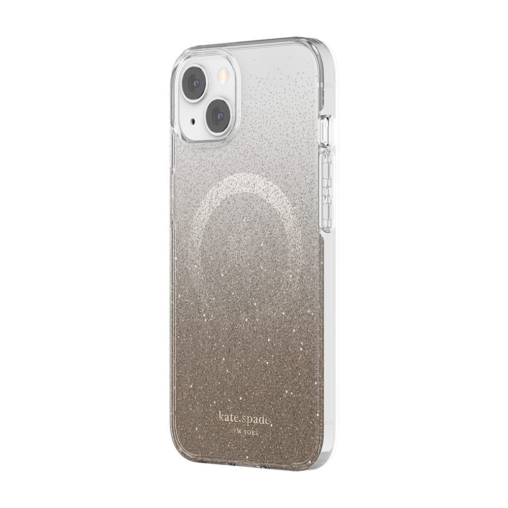 【ケイトスペード】グリッター マグセーフ iPhone13/14ケース ガラ リキッド グリッター アイフォン 13 ケース | モバイル