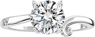 1CT Moissanite Cat Ring for Women 925 Sterling Silver Gift for Cat Lovers