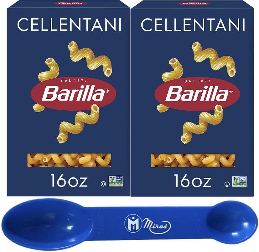 Pack of 2) Barilla Cellentani Pasta 16 oz (Miras Trademark