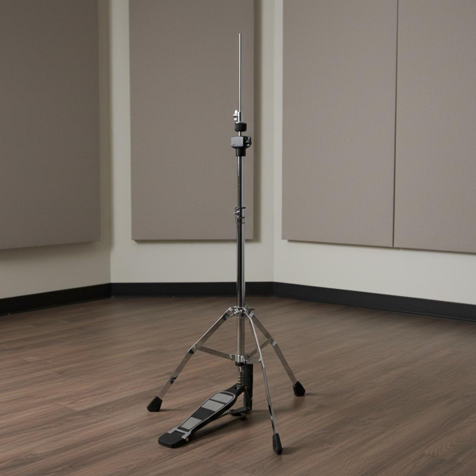 Qianly Stativo Pedale cymbalHat Regolabile Base a Treppiede per Batteristi, Musicisti, Sala Prove, Palco, Studio di Registrazione, 22 Single Board