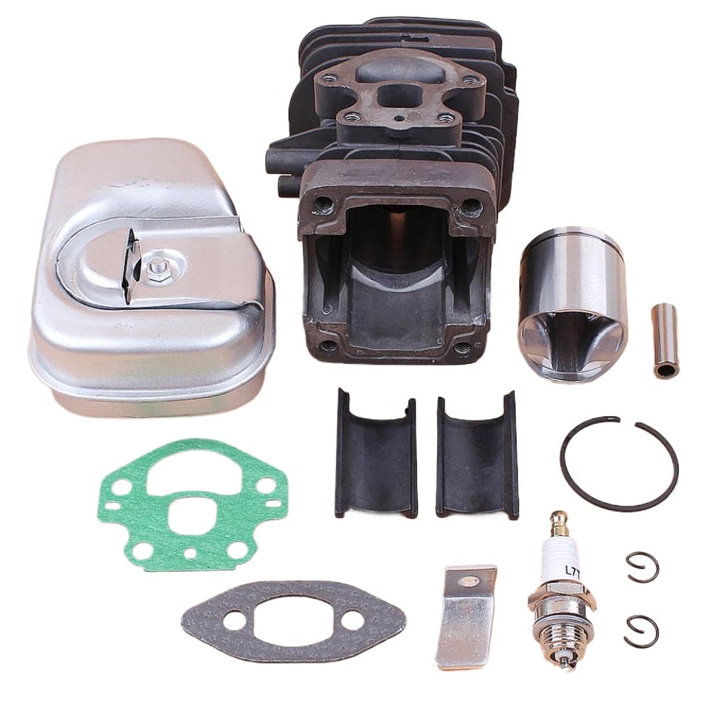 de Juntas de pistón de Cilindro, Pasador de 39mm y 10mm, Compatible con Piezas de Motor de Motosierra 235 236 236E 240 240E 545050417
