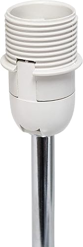 Miniatura 7 de Simple Designs LT2007-SLT-2PK - Lámpara de mesa básica cromada con pantalla de tela, juego de 2 unidades, gris pizarra