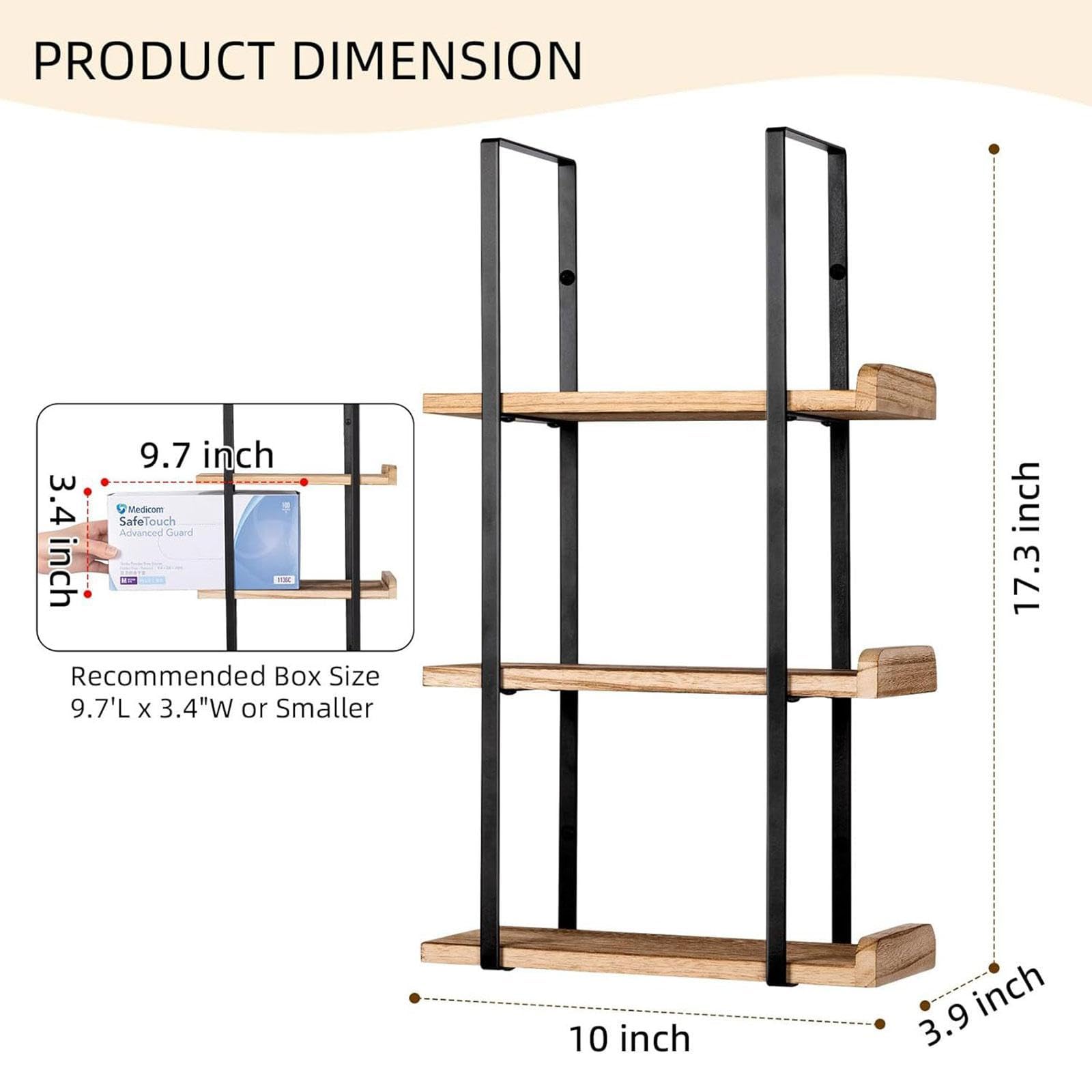 Soporte/dispensador de Guantes Montado en La Pared para Cocina, Hogar Y